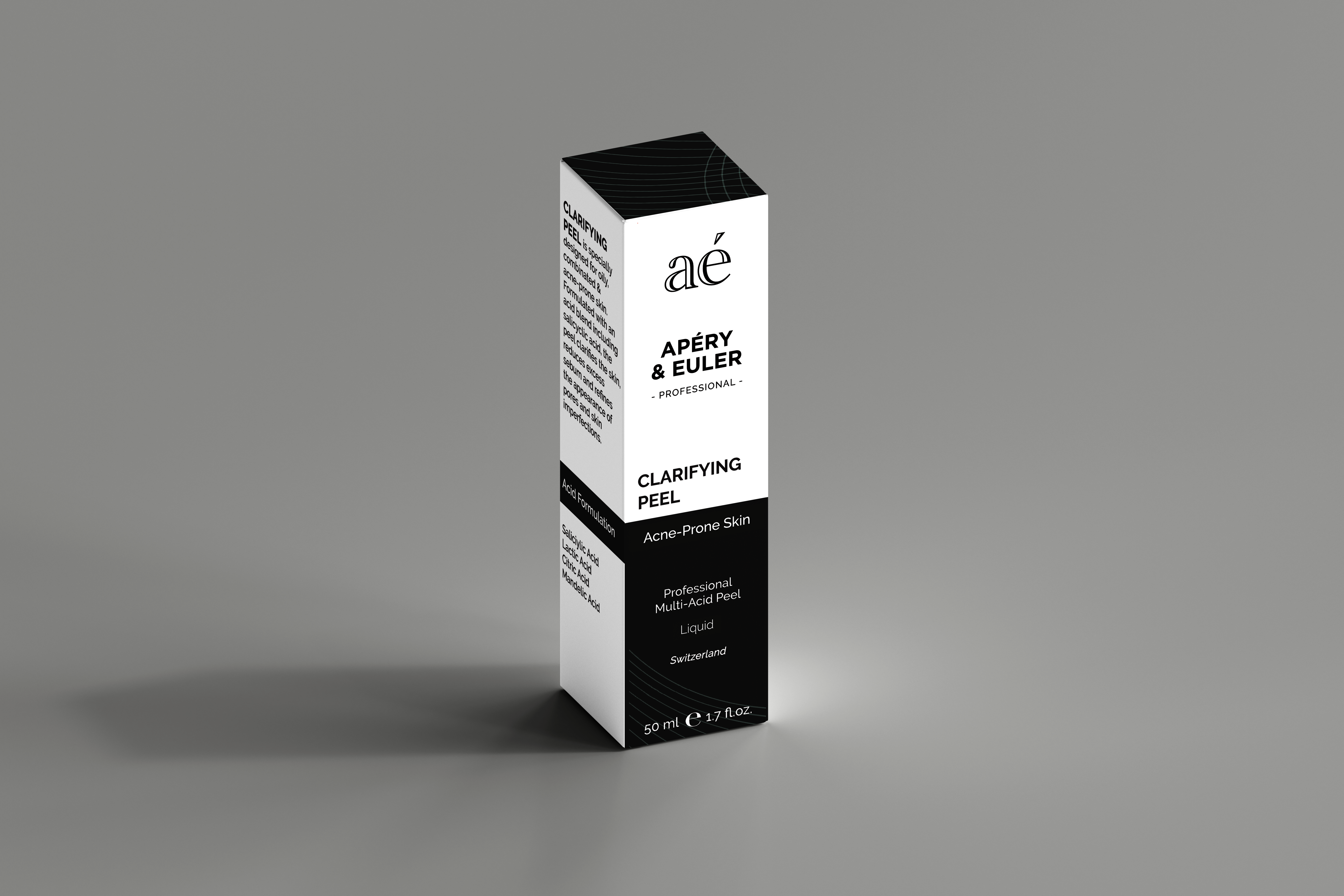 Clinical aesthetic showcasing Clarifying Peel treatment
